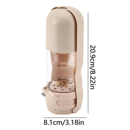 2 in 1 Dog Water Bottle/Food Bottle