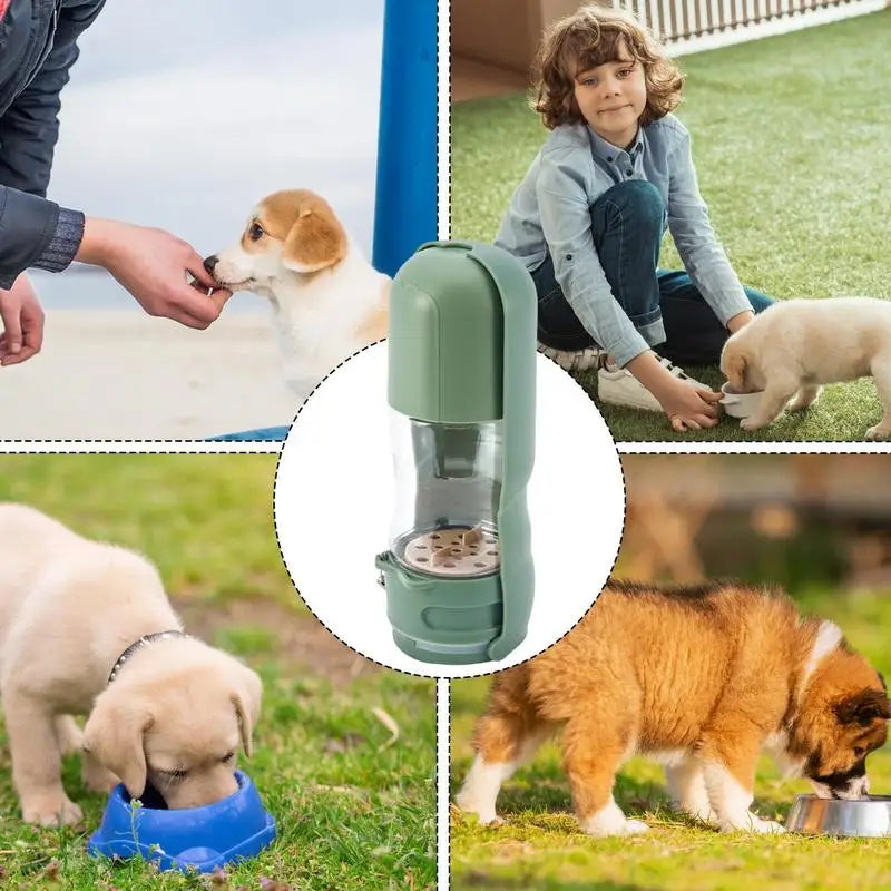 2 in 1 Dog Water Bottle/Food Bottle