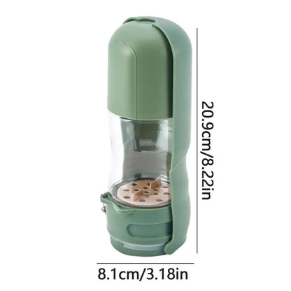 2 in 1 Dog Water Bottle/Food Bottle